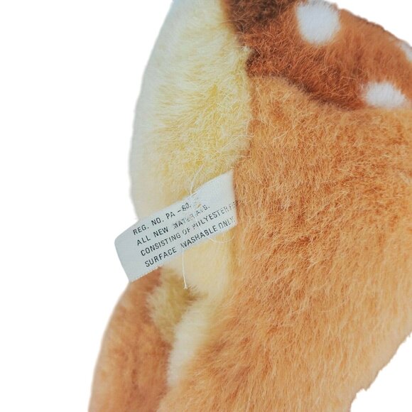 Vintage Disney Bambi Plush Deer 15" Stuffed Animal Toy Brown White Spotted Fawn - Picture 4 of 5